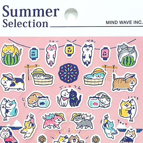 [씰] 마인드웨이브 스티커 Summer selection : 냐방방 여름