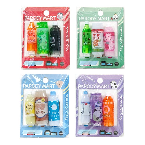 [연필캡] 패러디 마트 음료수 자판기 스타일 연필캡 3p (4종)