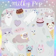 [씰] milky pop 밀키 팝 스티커 / 고양이
