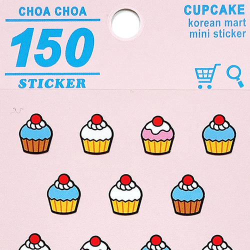 [씰] 마인드웨이브 CHOA CHOA 스티커 : 컵 케이크
