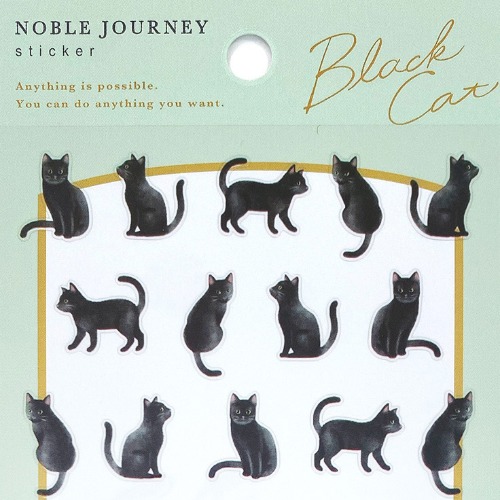 [씰] 마인드웨이브 스티커 NOBLE JOURNEY : black cat