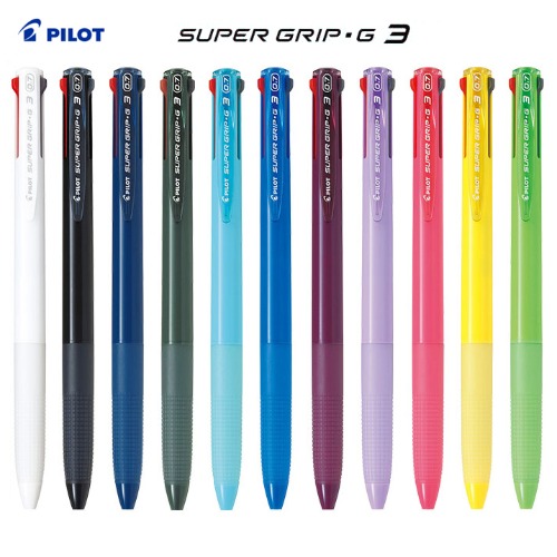 [펜] PILOT 슈퍼그립 G3 0.7mm 유성볼펜 3색 볼펜