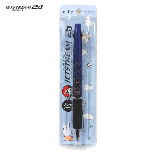 [펜] 미피 제트스트림 2&amp;1 멀티펜 (네이비 비행기)