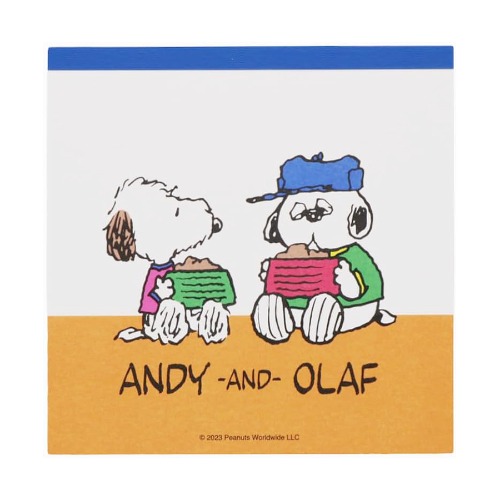 [메모지] 스누피 스퀘어 떡메모지 / ANDY&amp;OLAF