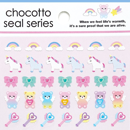 [씰] 초코토씰 chocotto seal series : 무지개 유니콘