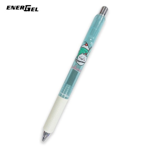 [펜] 펜텔 에너겔 캐릭터 볼펜 0.5mm 치이카와 먼작귀 투명 민트 소다