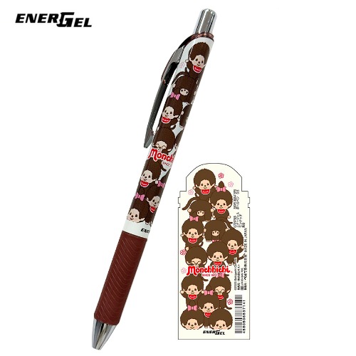 [펜] 펜텔 에너겔 캐릭터 볼펜 0.5mm 몬치치 브라운