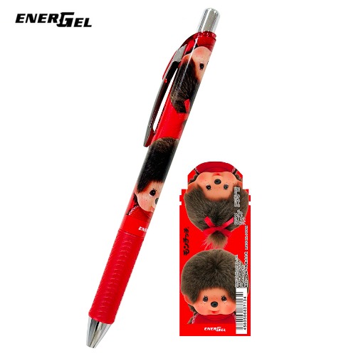 [펜] 펜텔 에너겔 캐릭터 볼펜 0.5mm 몬치치 완전 레드