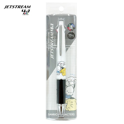 [펜] 제트스트림 4&amp;1 멀티펜 / 산리오 포차코,시나모롤,폼폼푸린 (화이트)