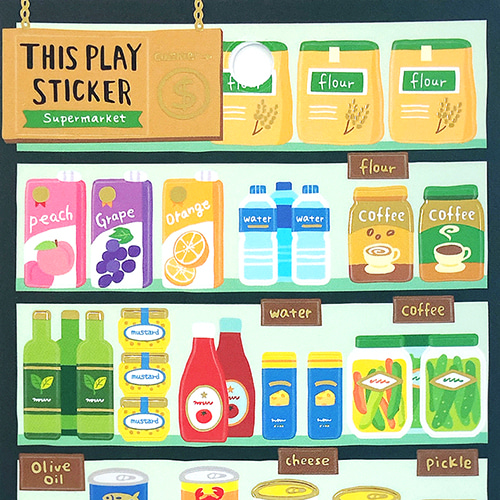 [씰] 마인드웨이브 스티커 This play sticker : Supermarket